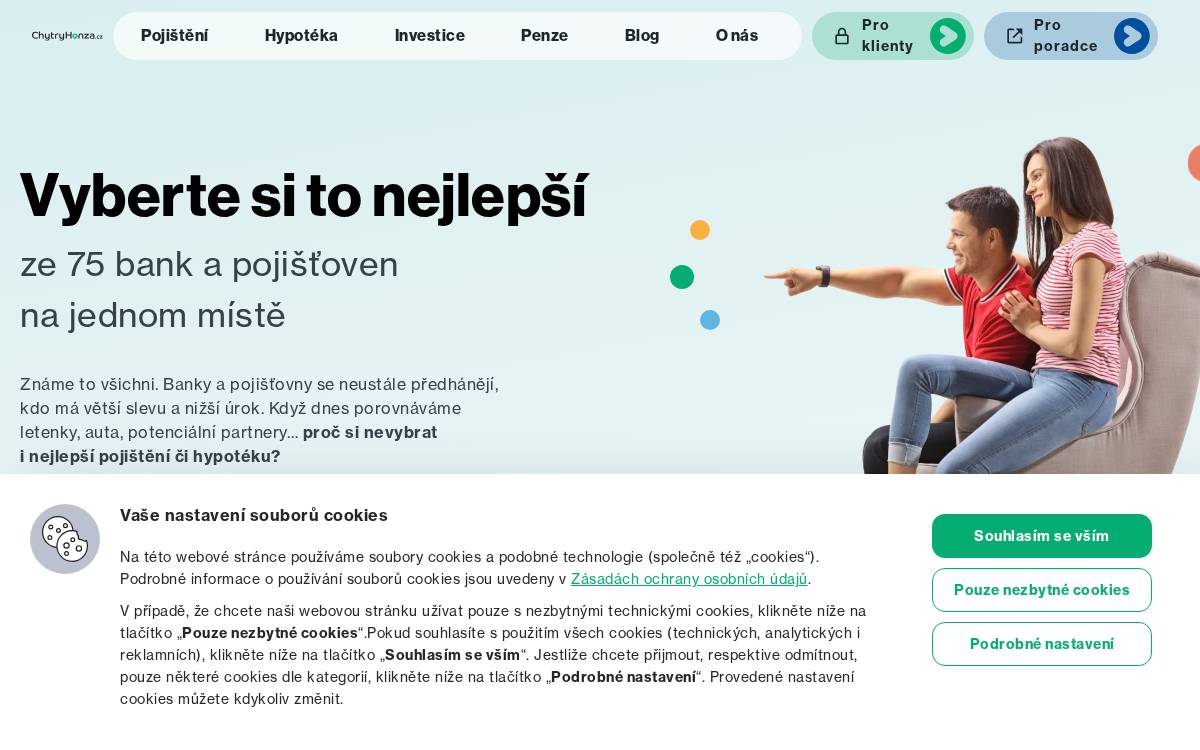 Chytryhonza website preview
