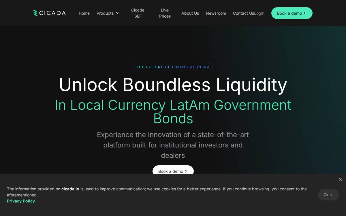 Cicada website preview