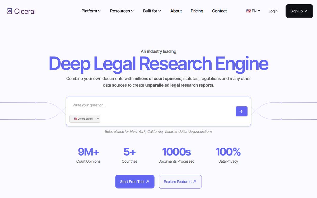 Cicerai website preview