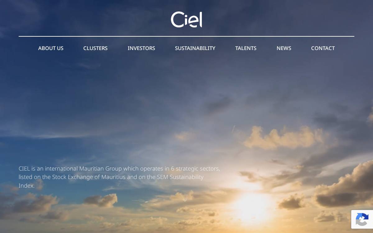 Ciel Group website preview
