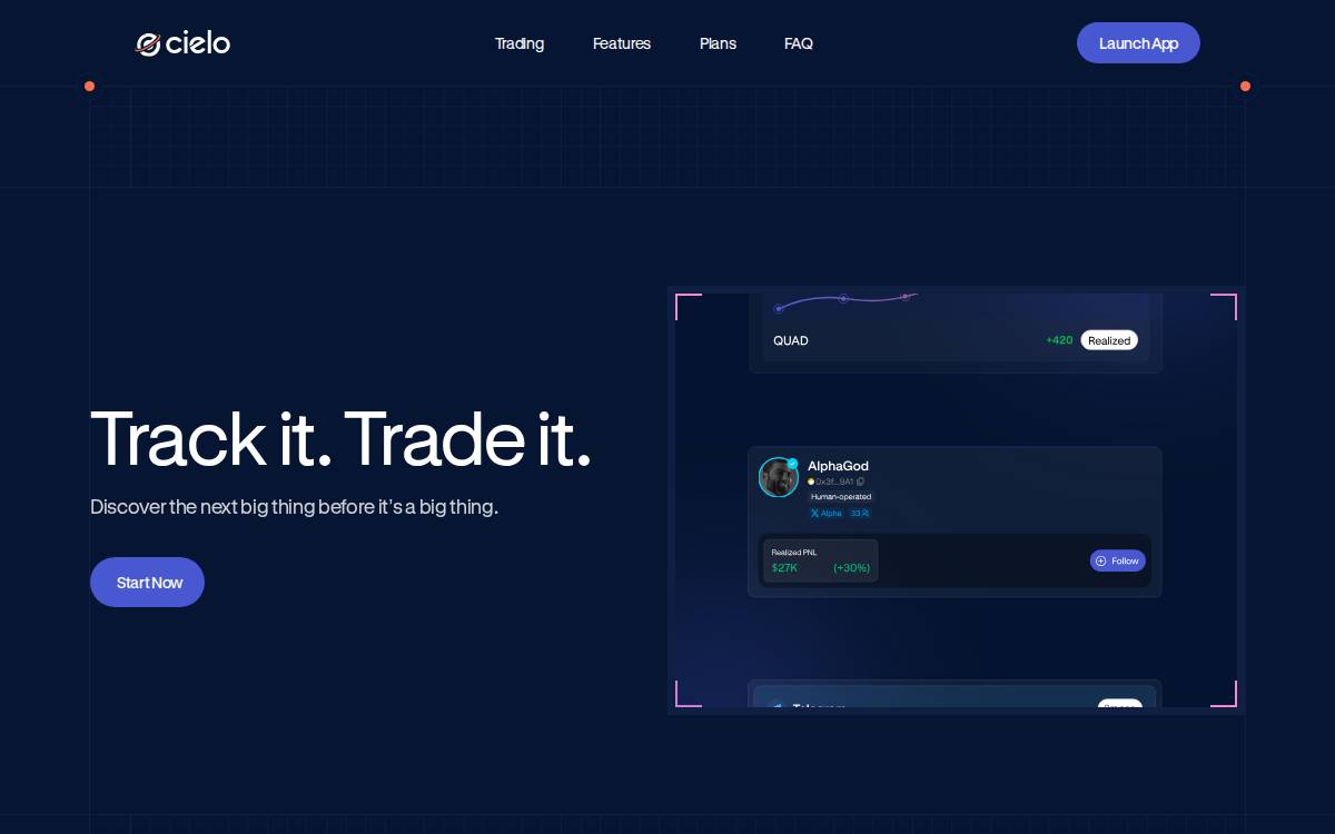 Cielo website preview