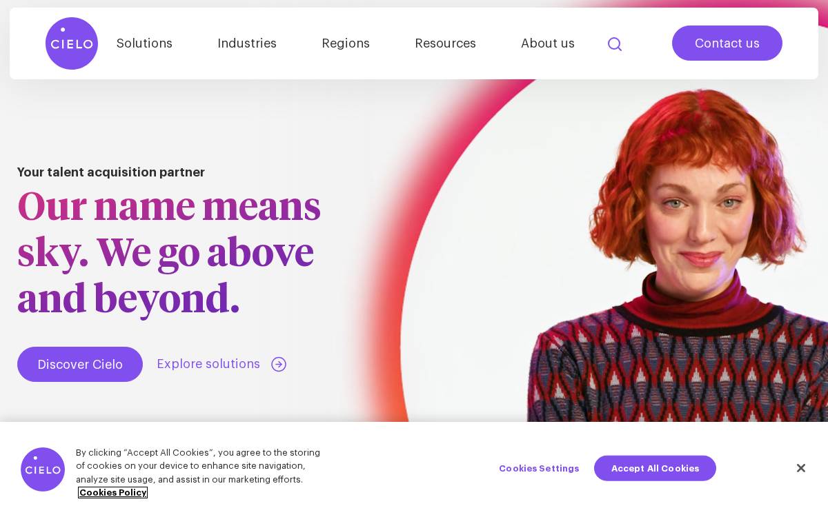 Cielo Talent website preview