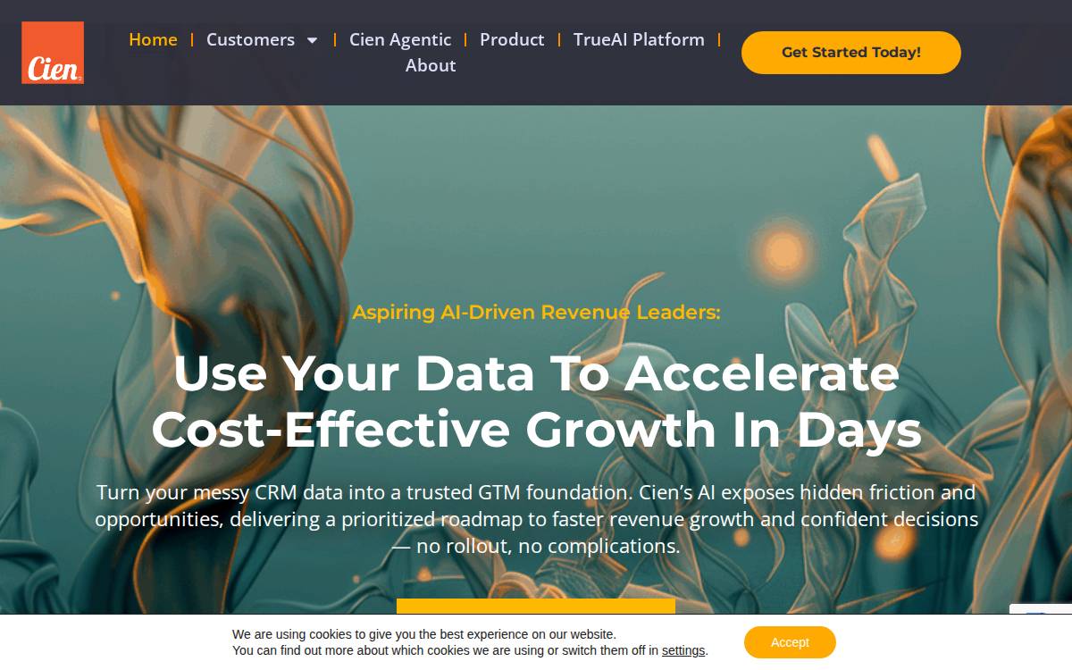 Cien website preview