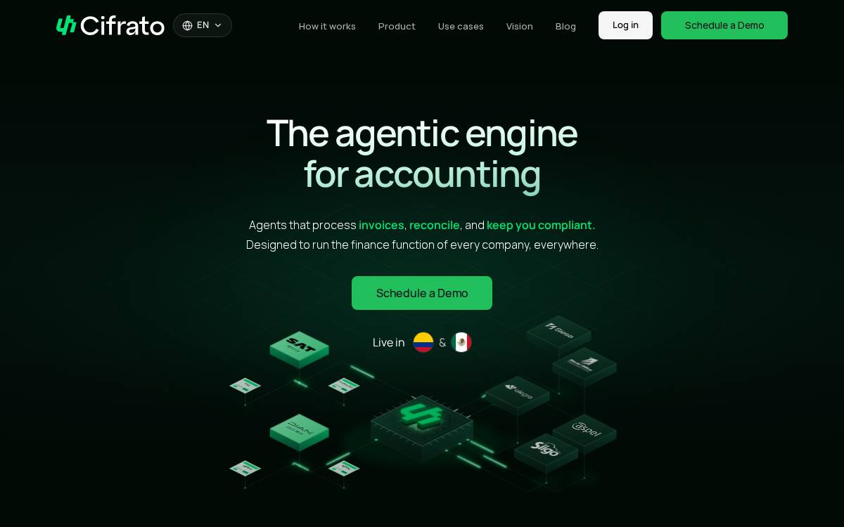 Cifrato website preview