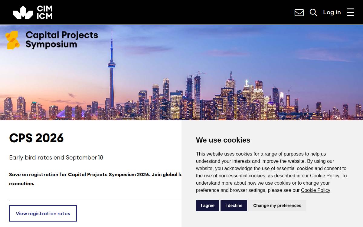 CIM Magazine website preview