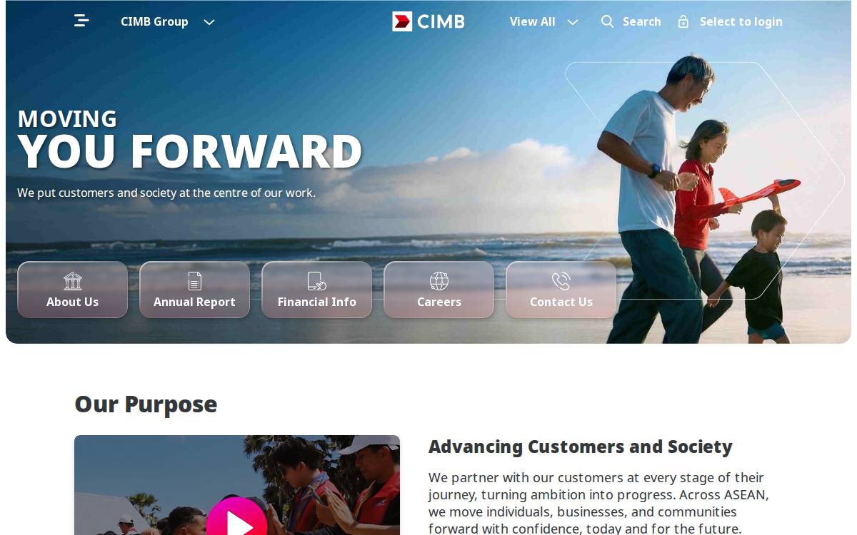 Cimb website preview