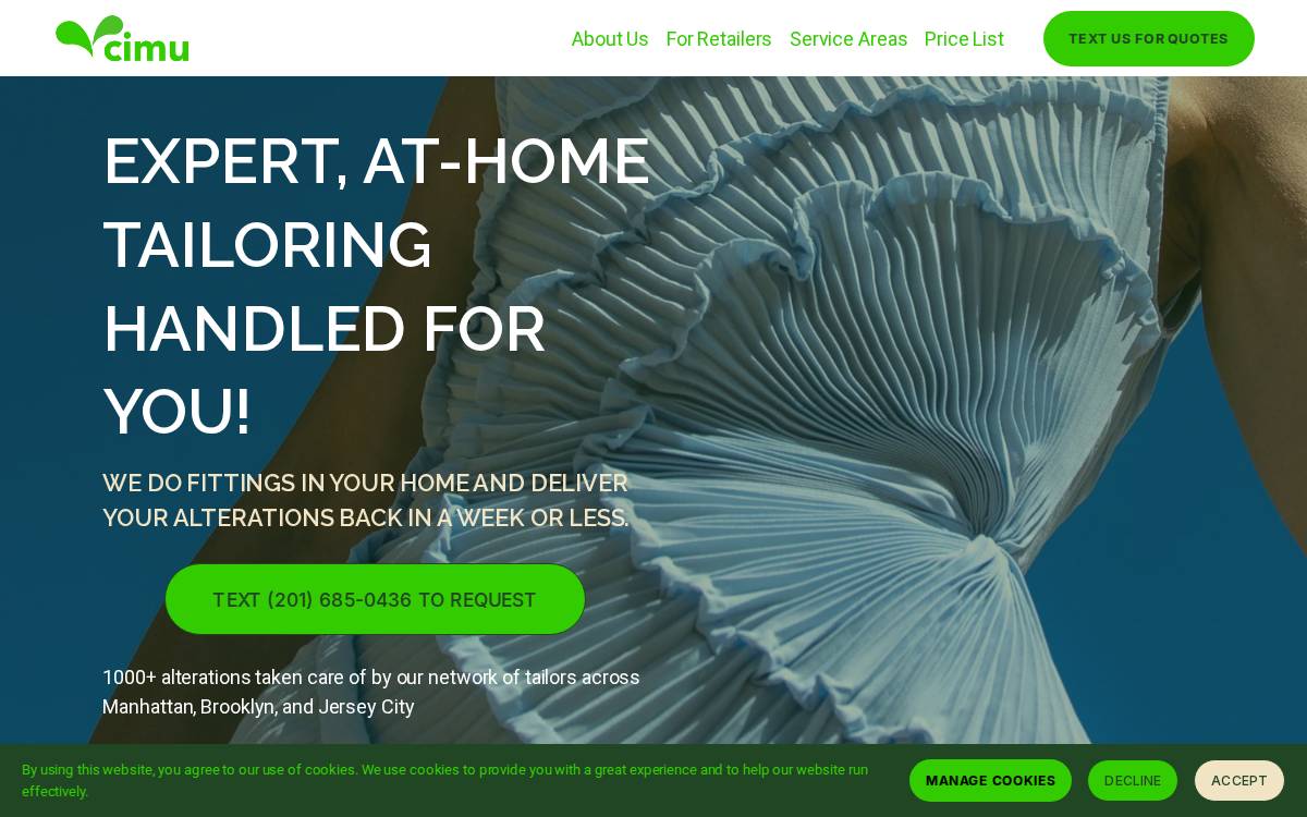 Cimu website preview