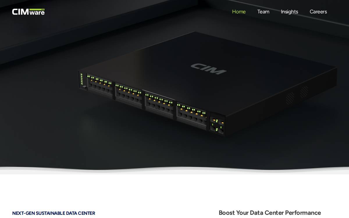 CIMware website preview