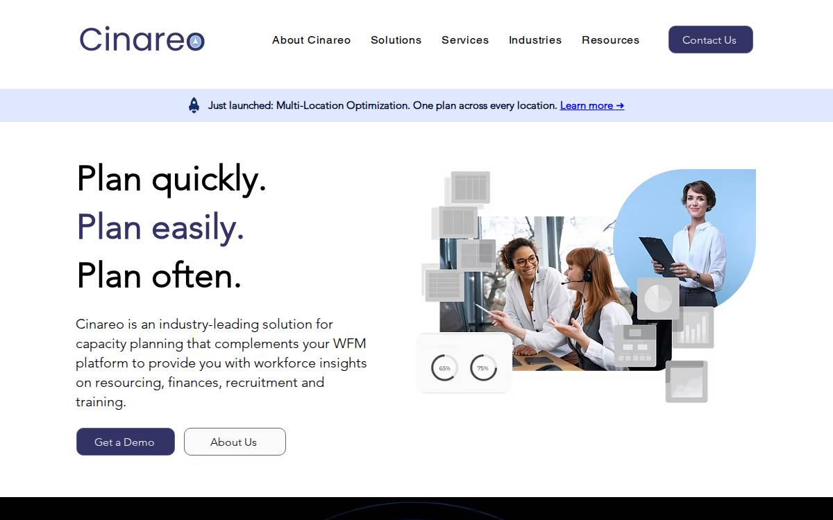 Cinareo website preview