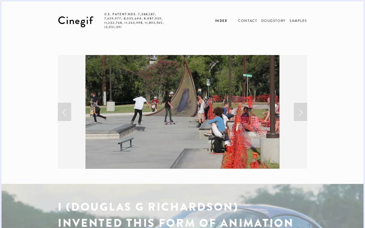 Cinegif website preview