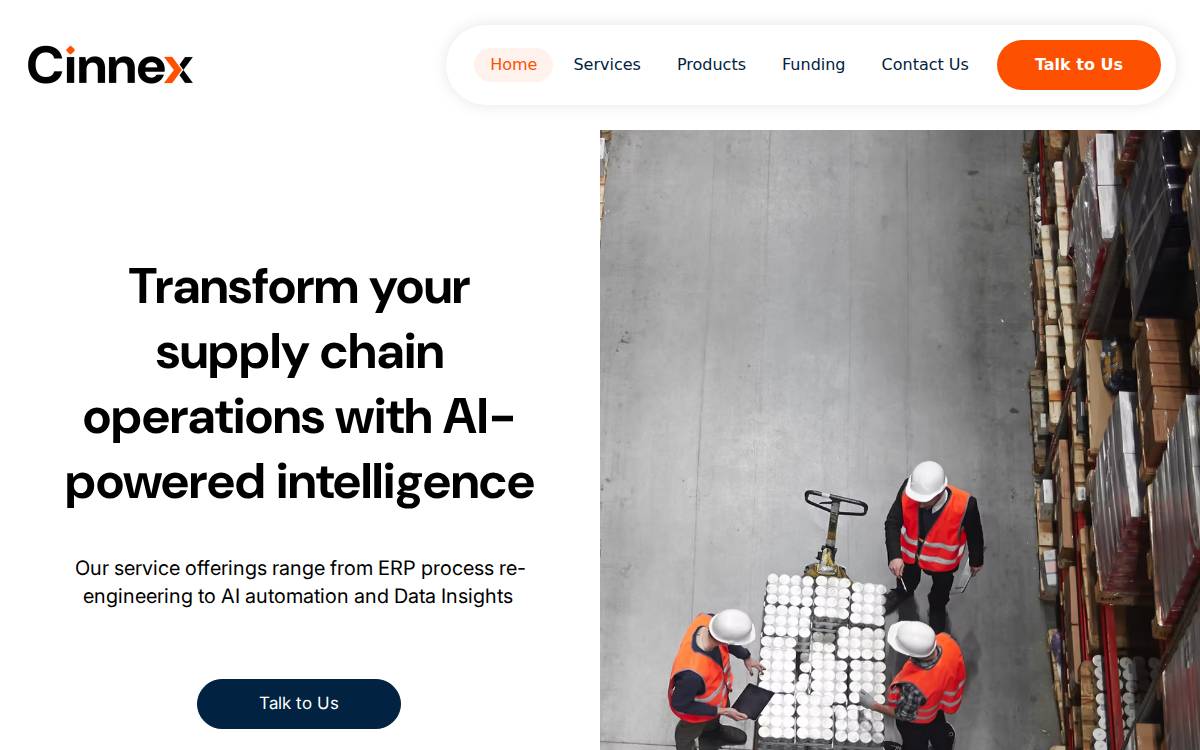Cinnex website preview