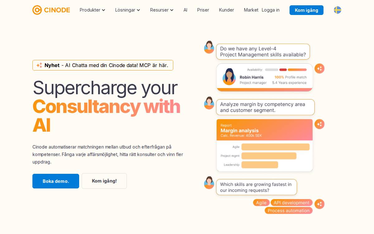 Cinode website preview