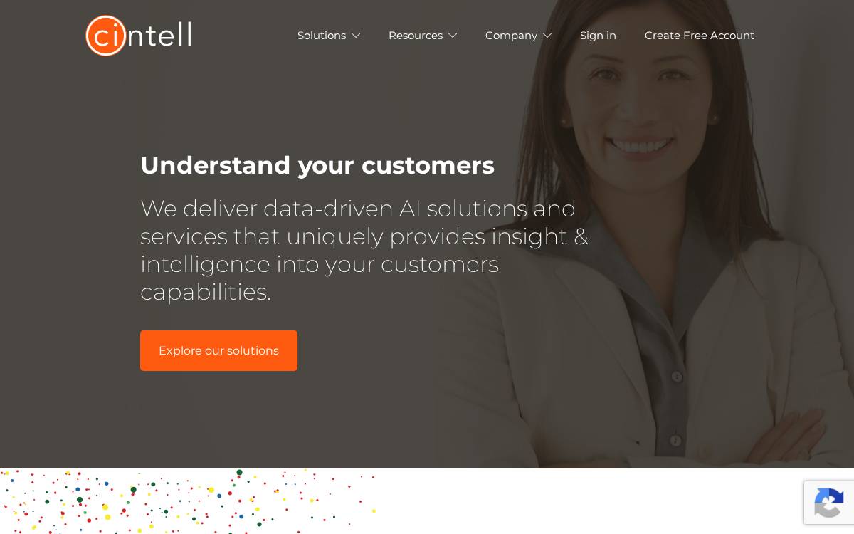 Cintell website preview