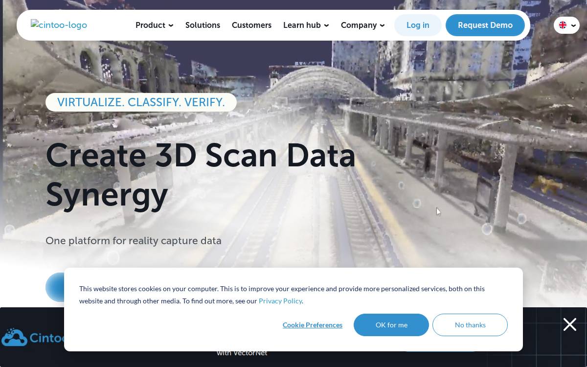 Cintoo website preview