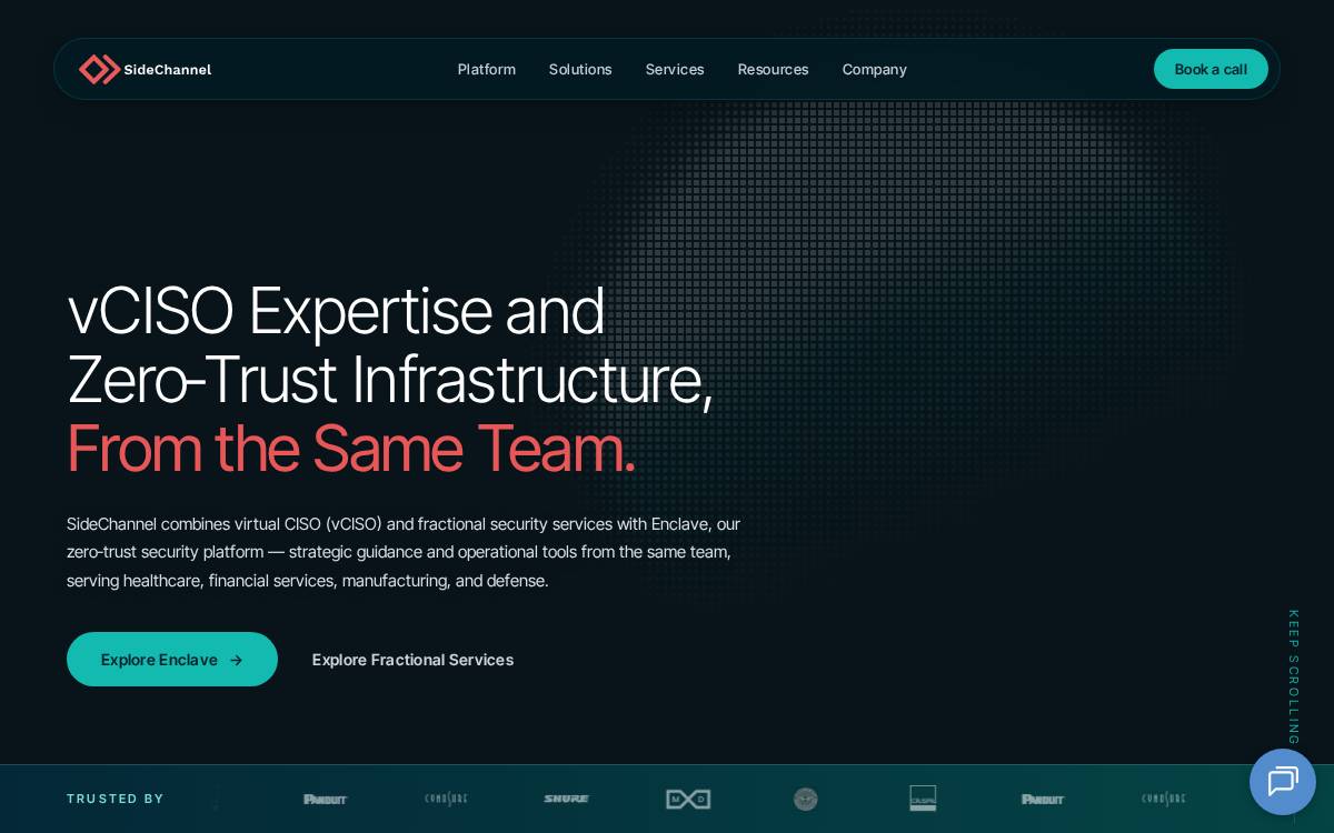 Cipherloc website preview