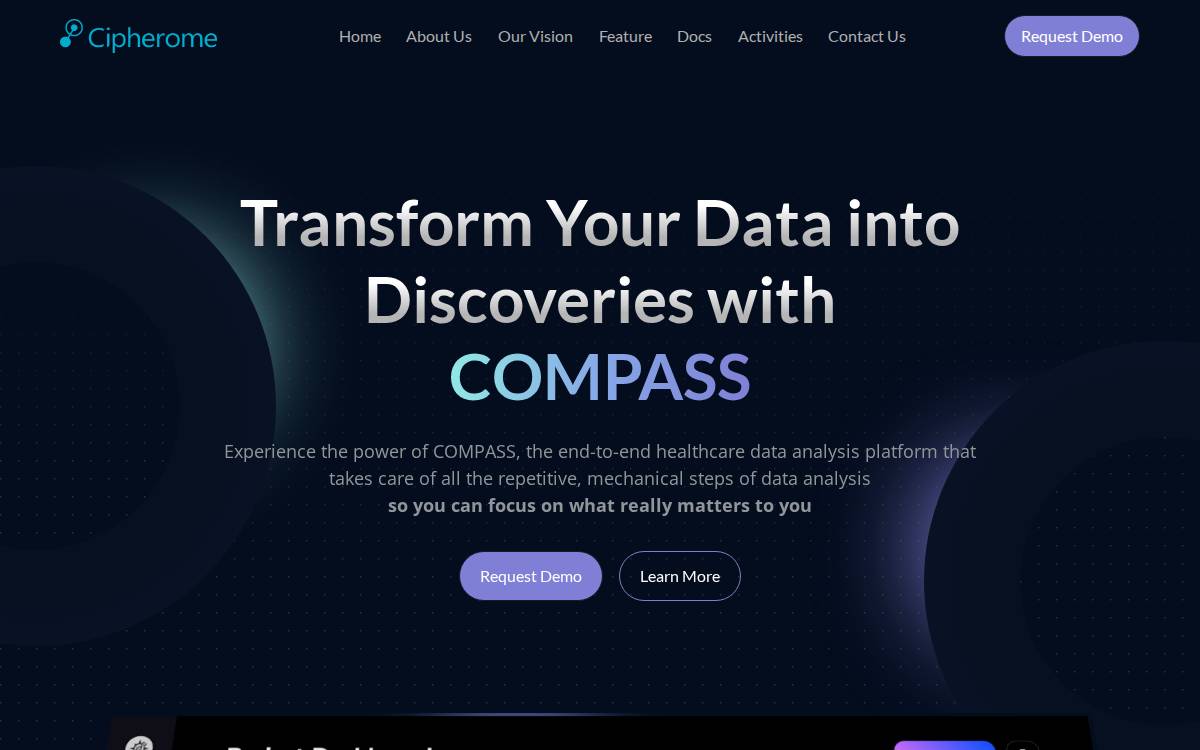 Cipherome website preview