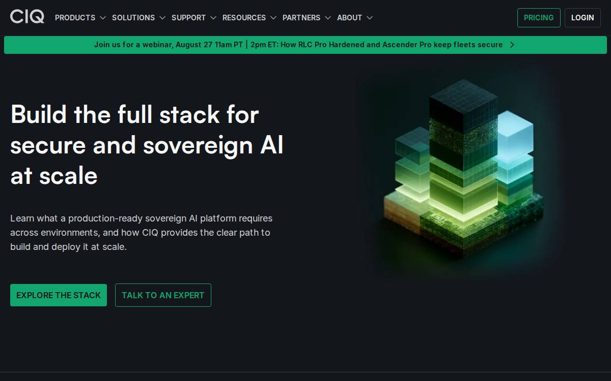 CIQ website preview