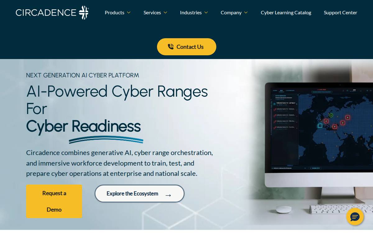 Circadence website preview