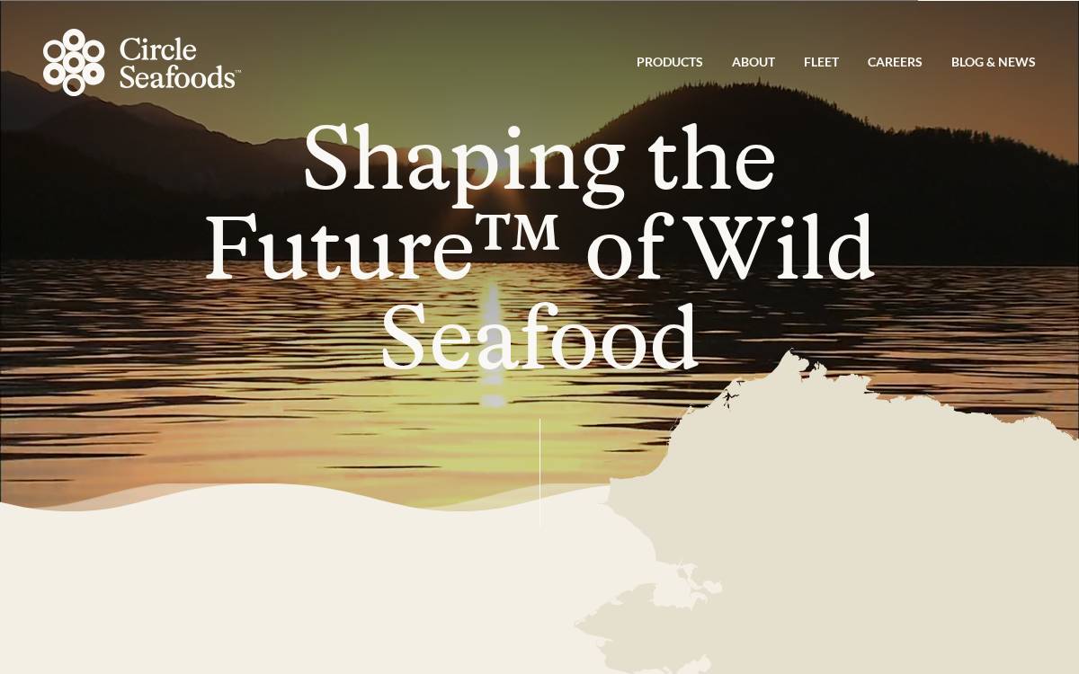 Circle Seafoods website preview