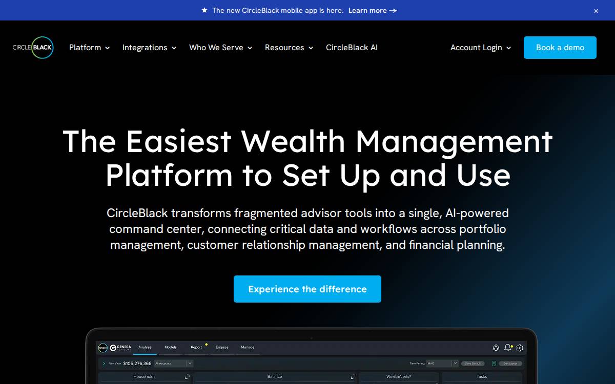 CircleBlack website preview