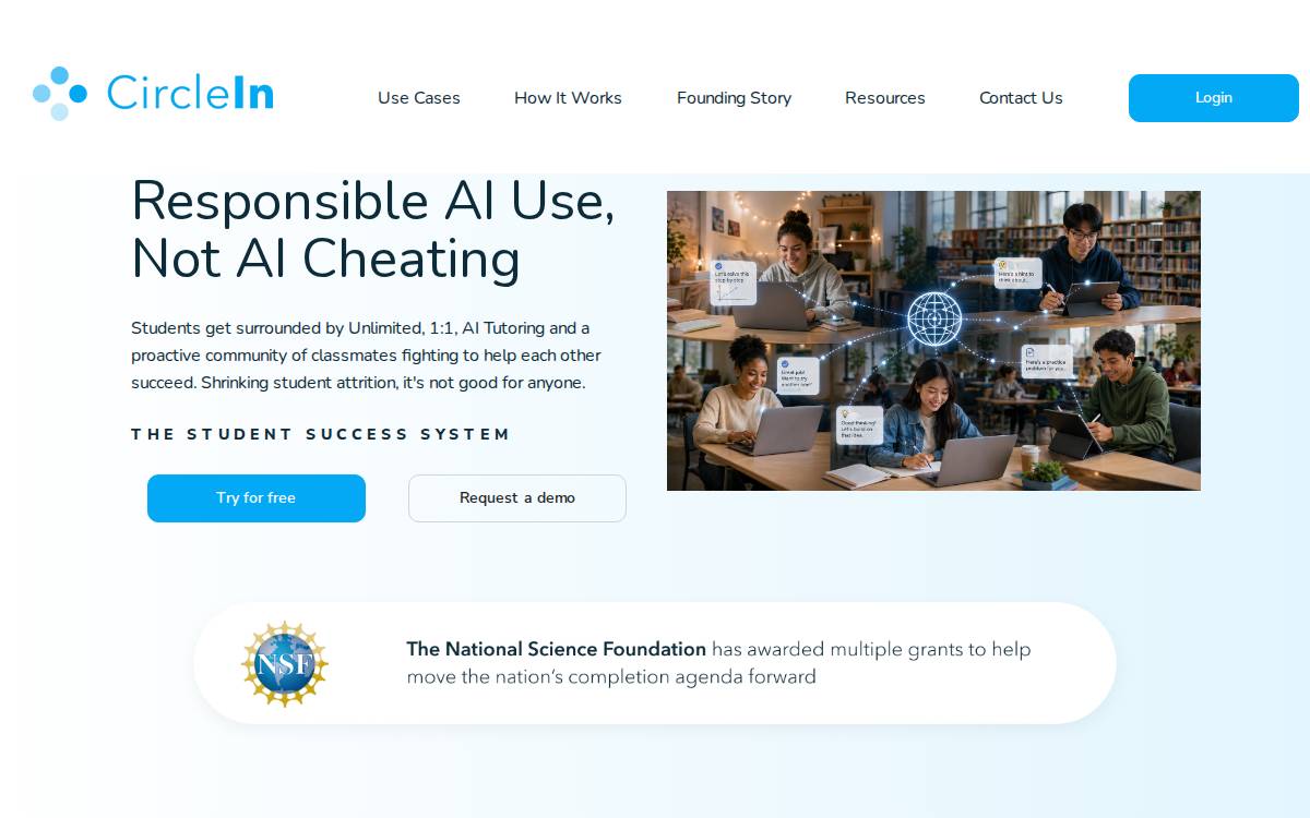 CircleIn website preview
