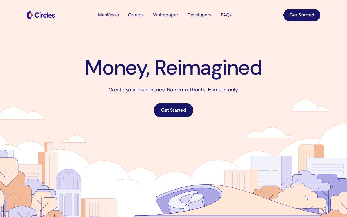 Circles website preview