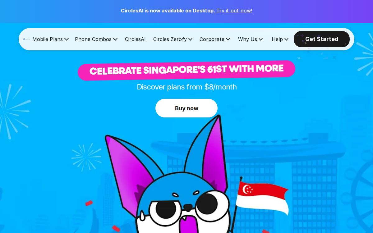 Circles Life website preview