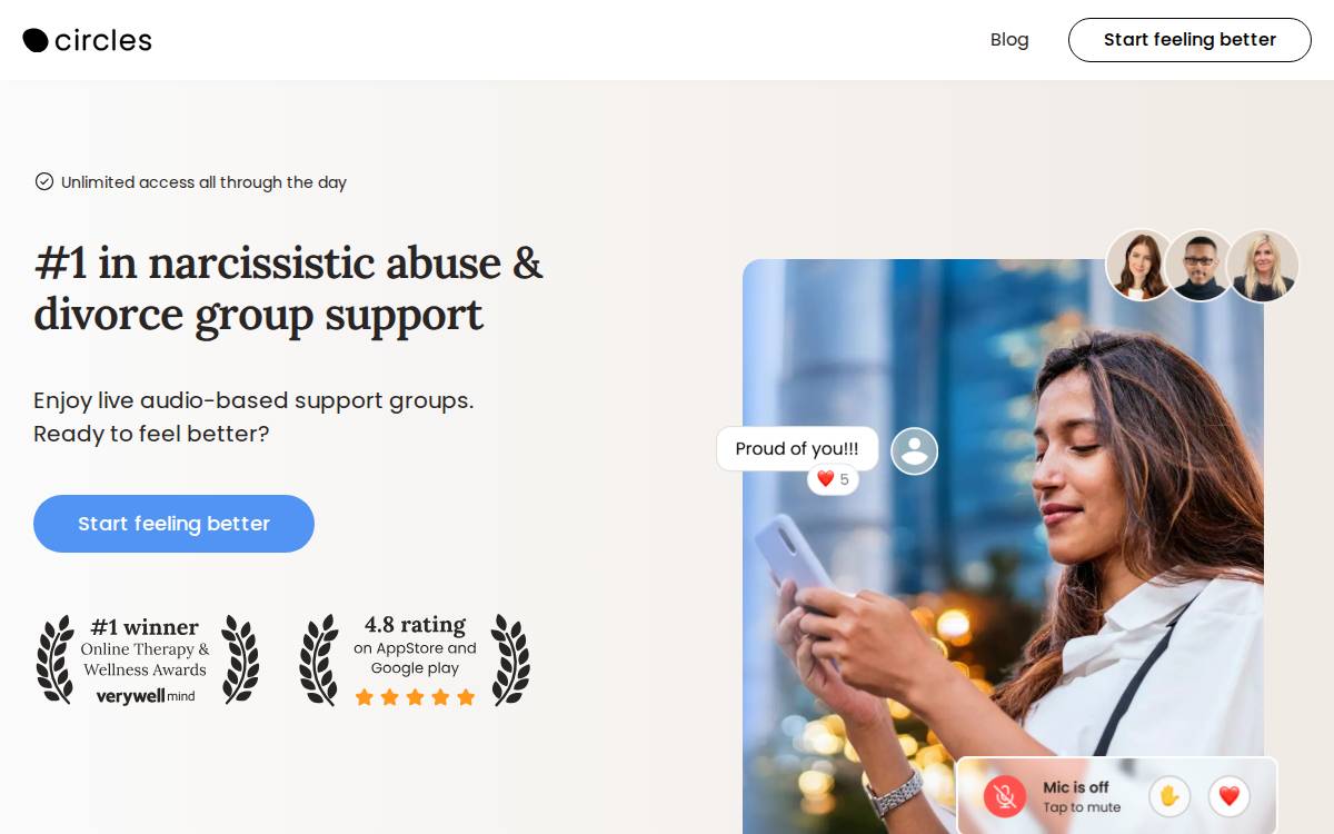 Circles website preview