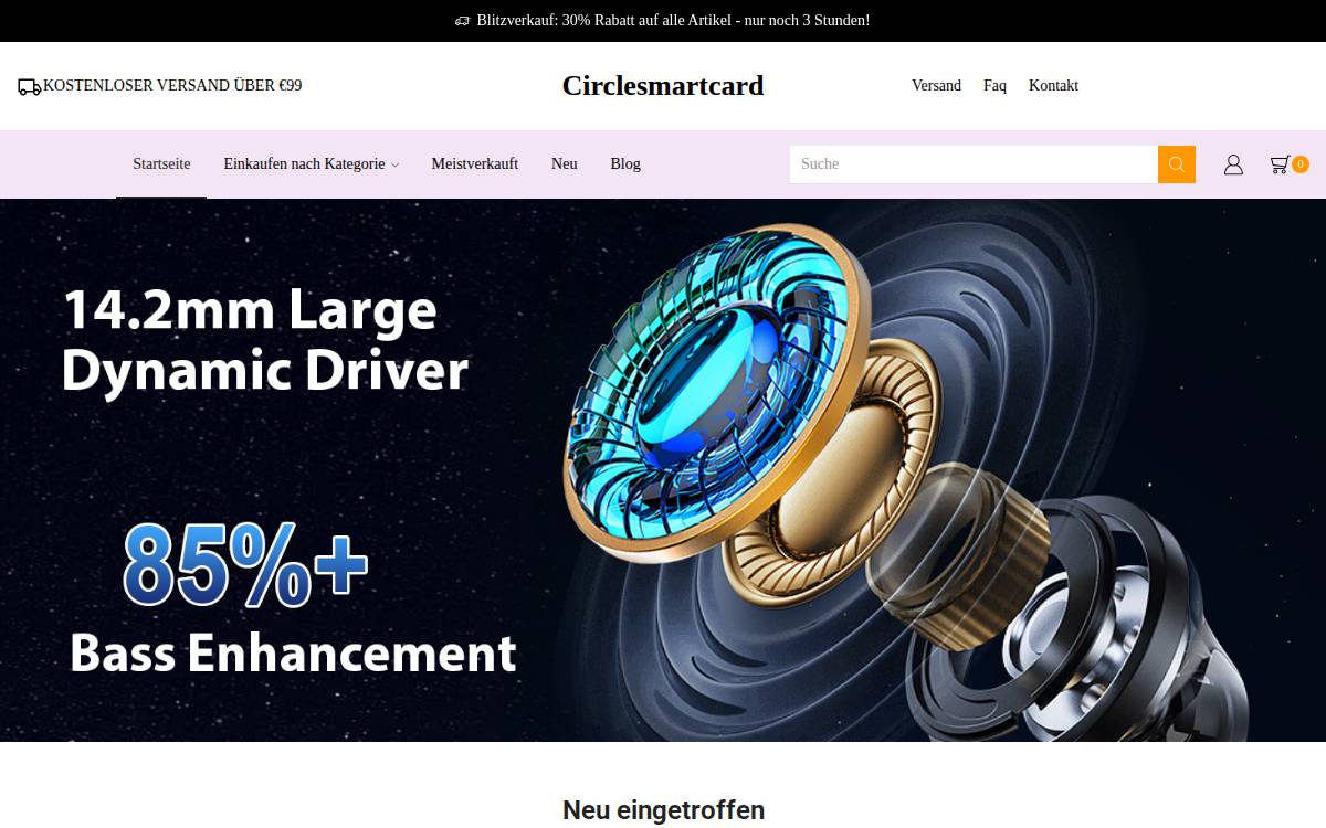 Circlesmartcard website preview