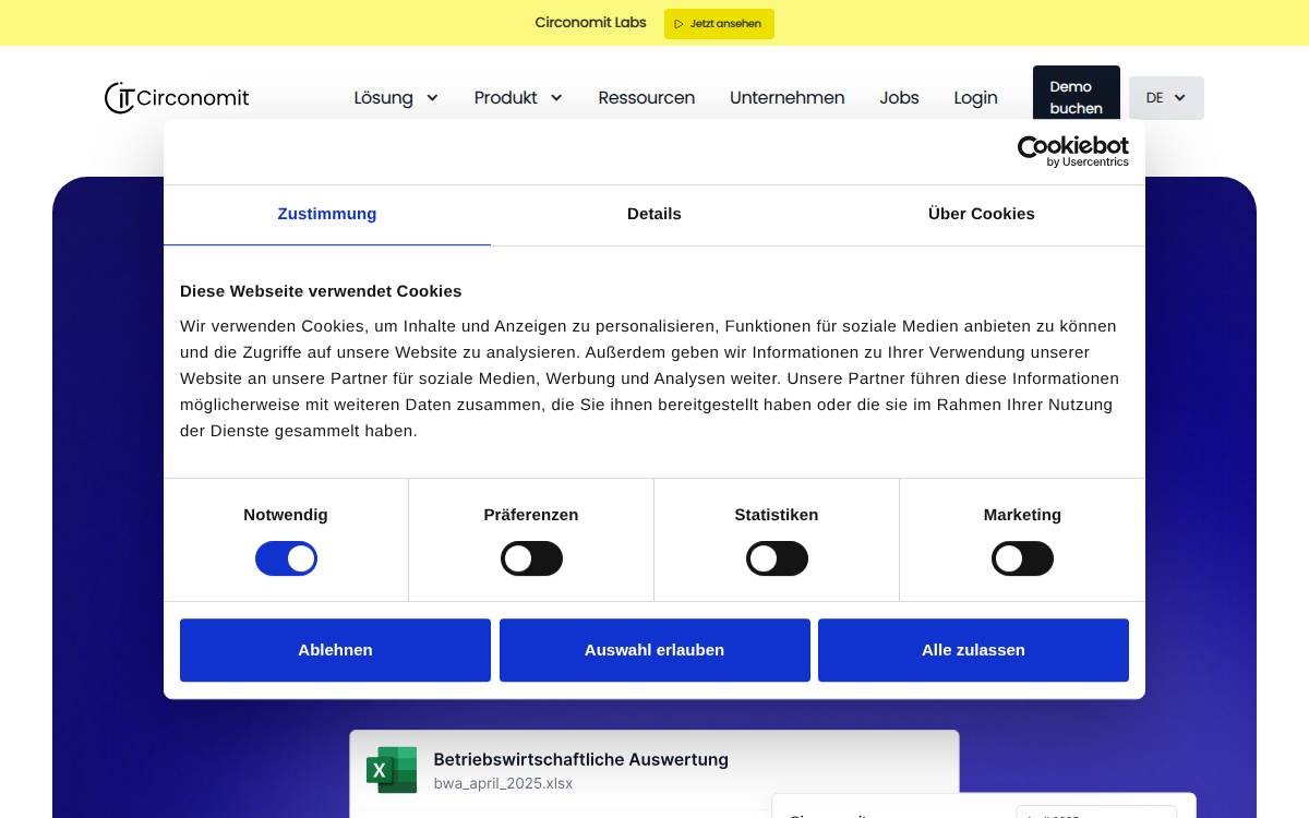 Circonomit website preview