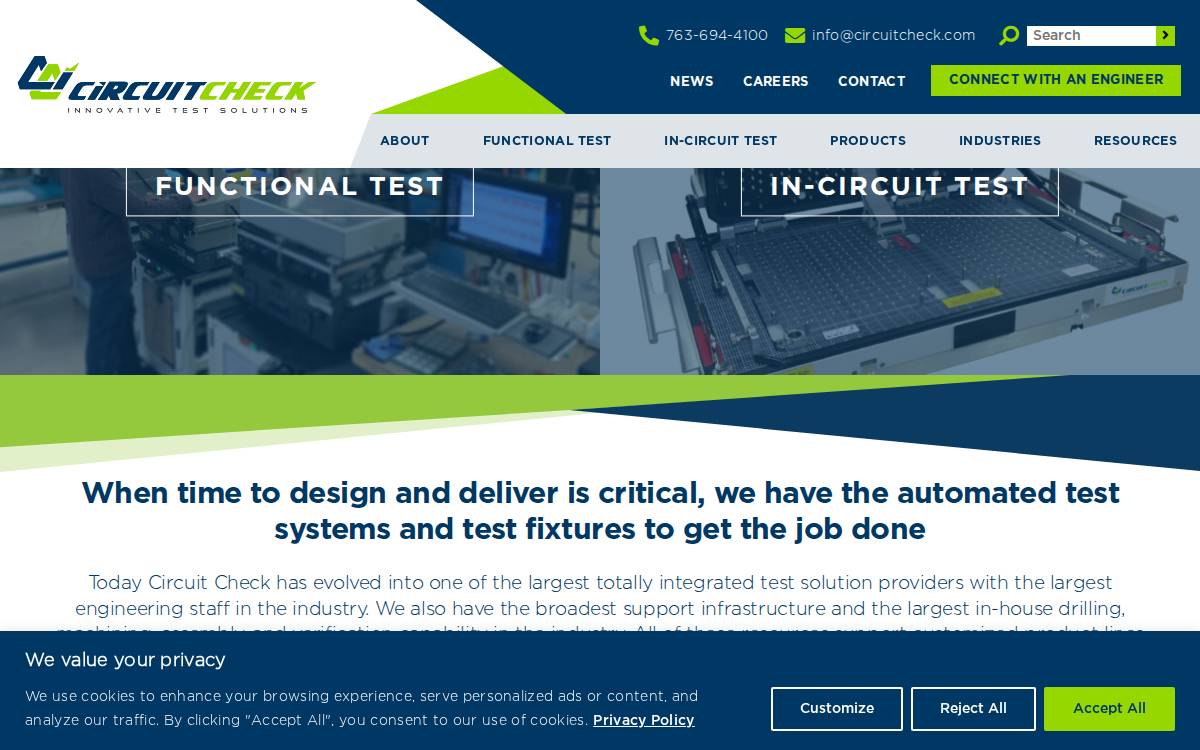 Circuitcheck website preview