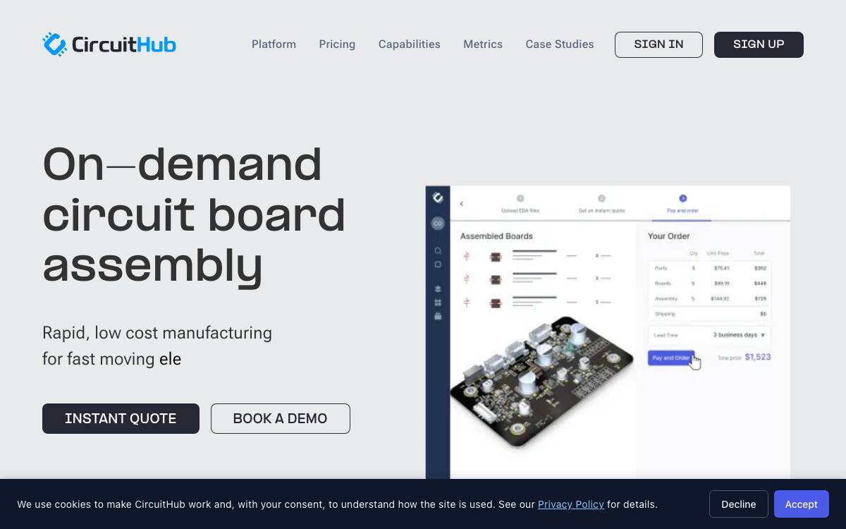 CircuitHub website preview