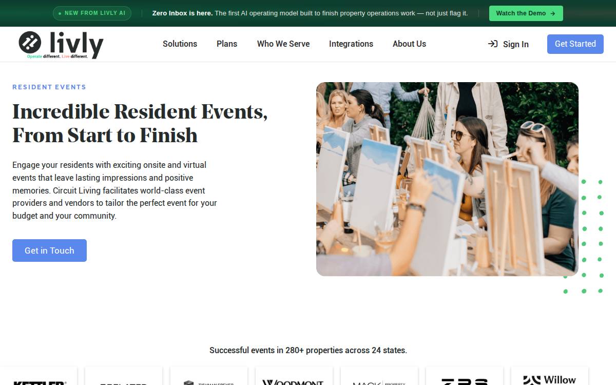 Circuit Living website preview