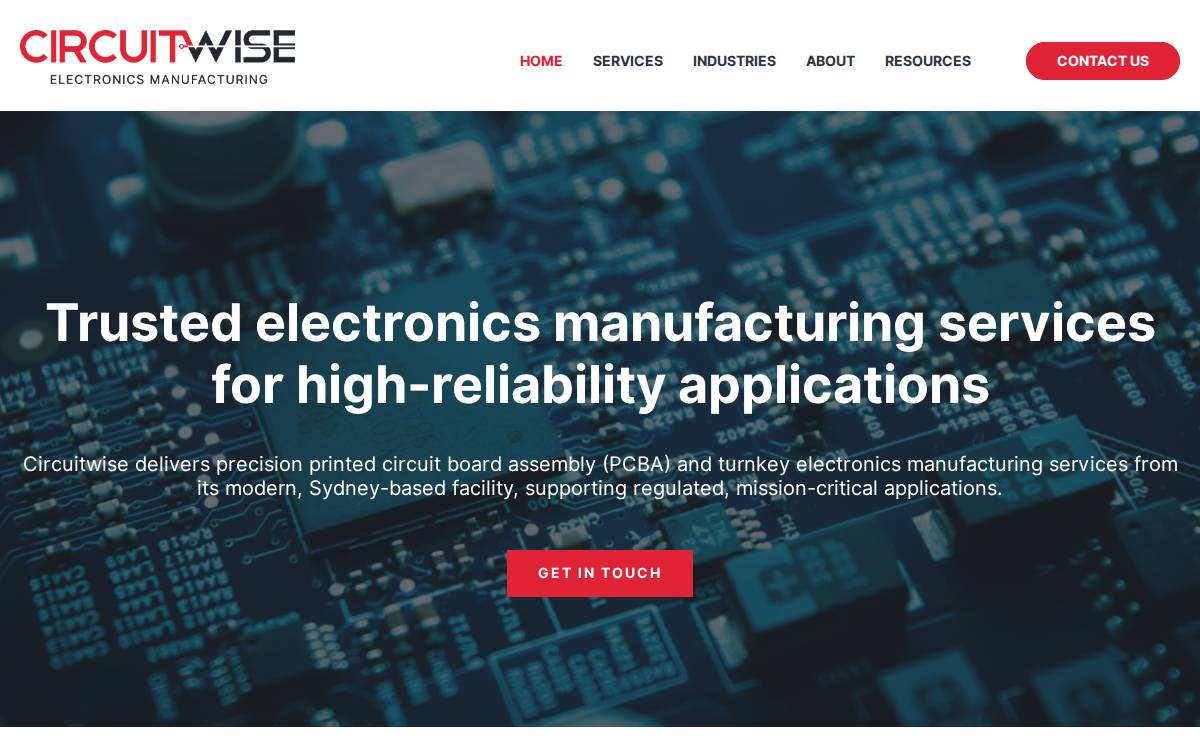 Circuitwise website preview