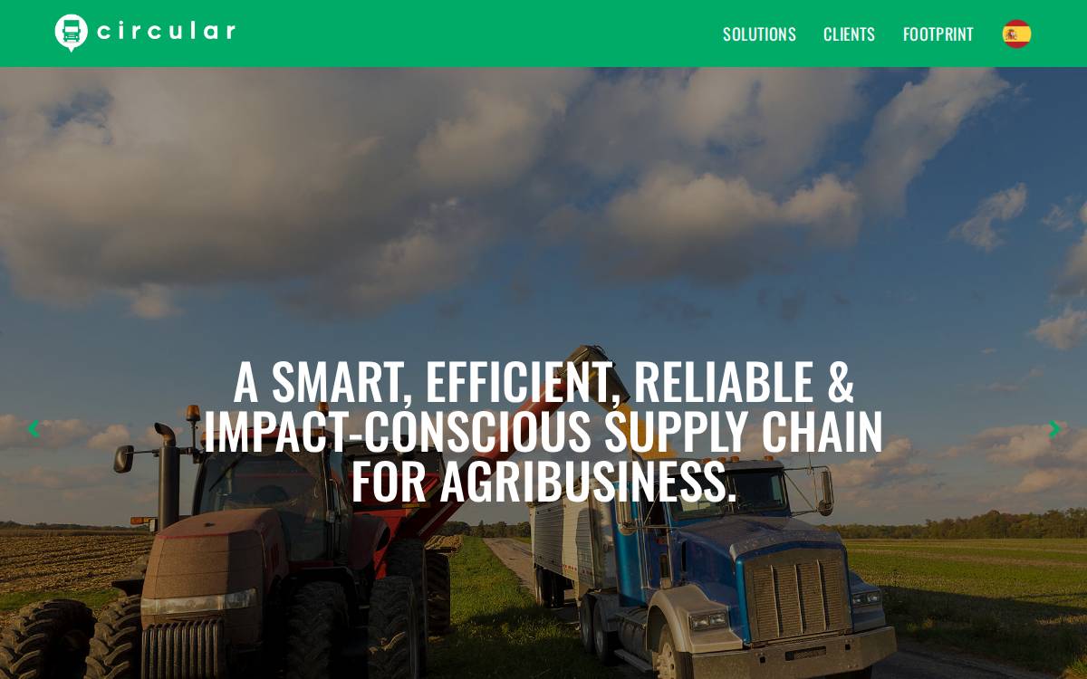 Circular website preview