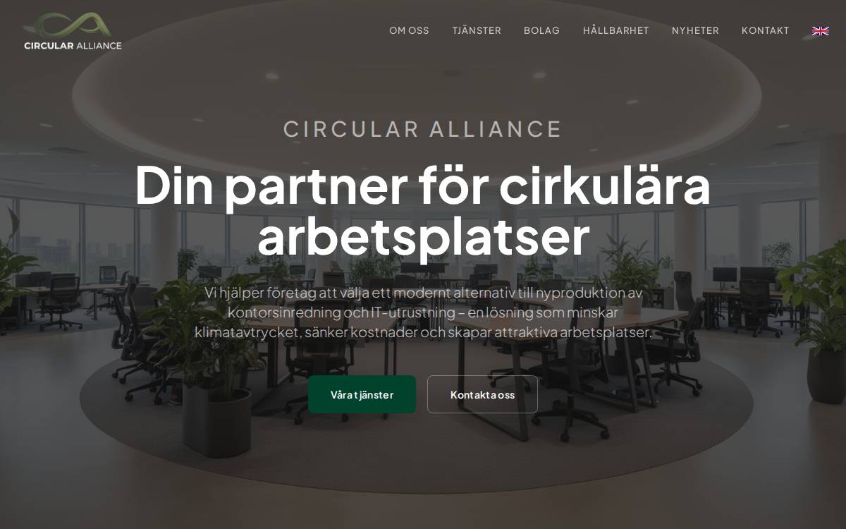 Circular Alliance website preview