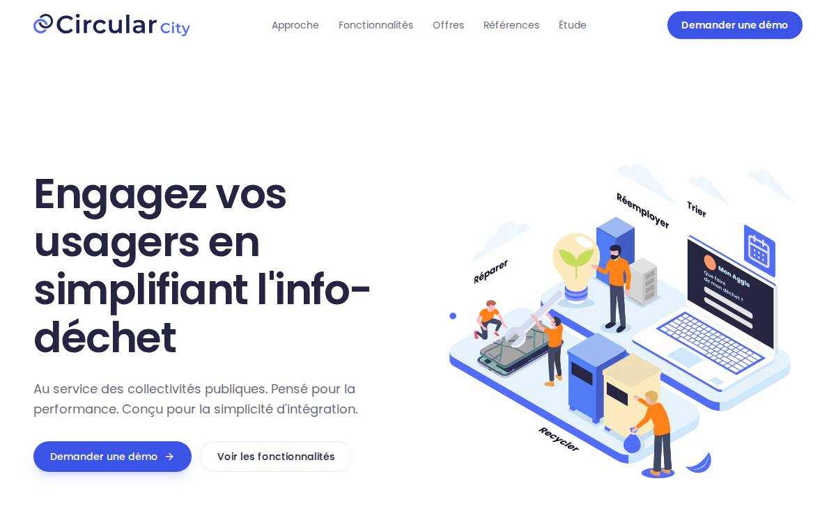 Circular City website preview