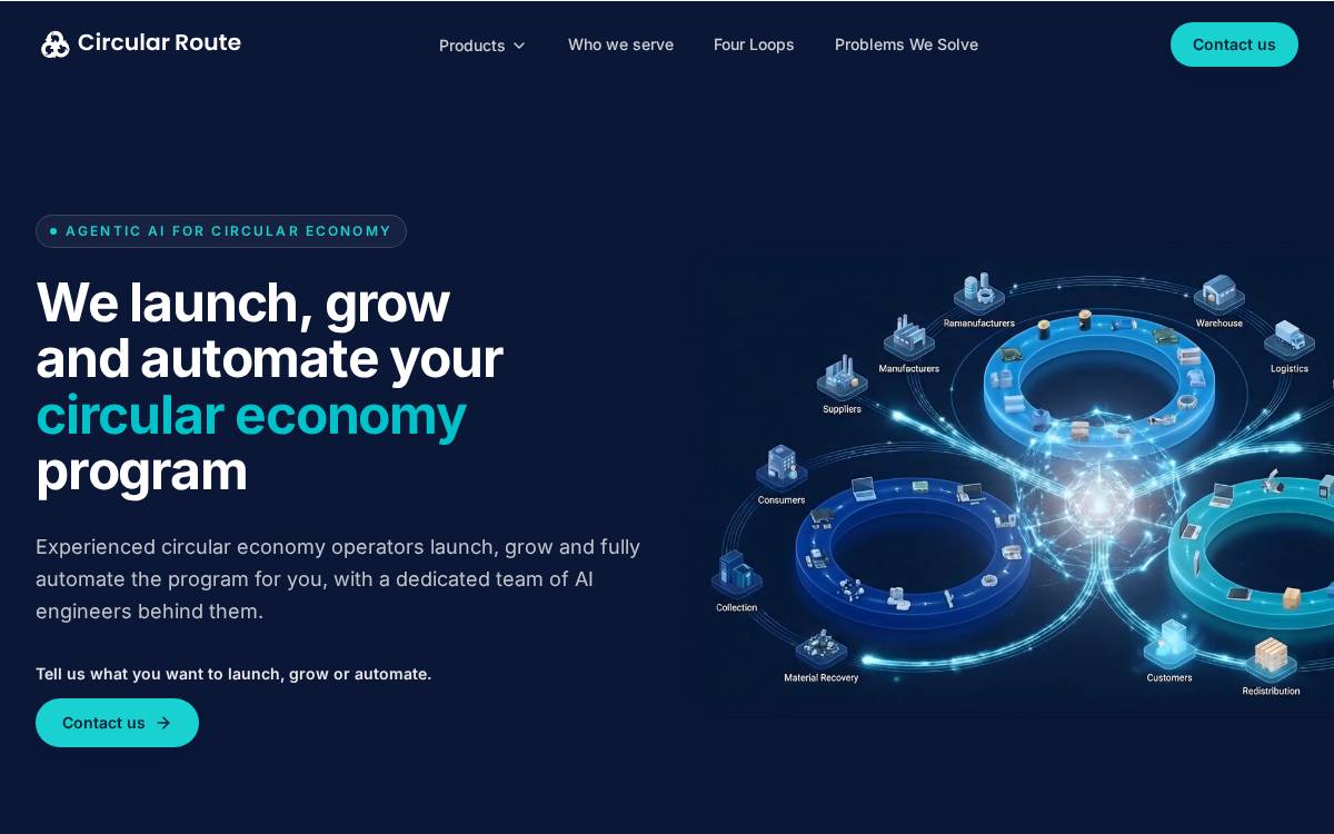 Circularroute website preview