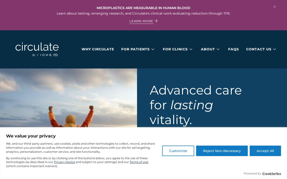 Circulate Health website preview