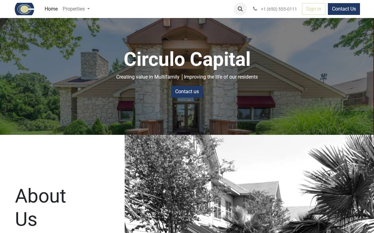 Circulocapital website preview