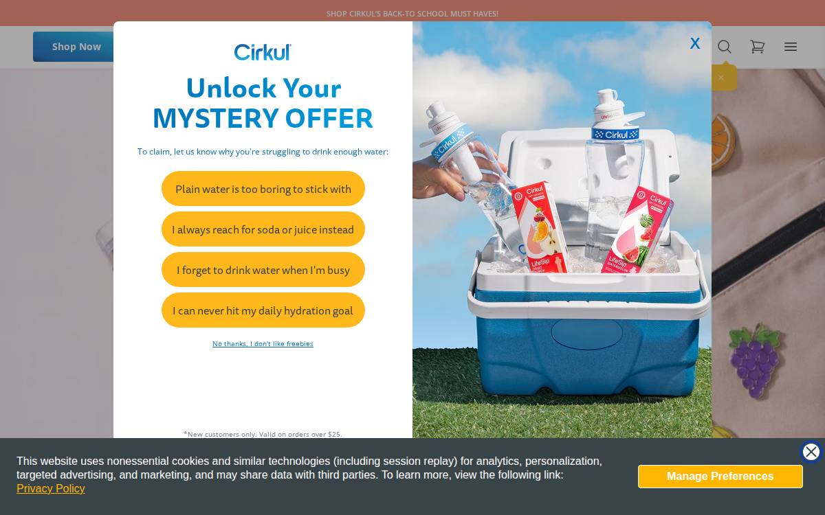 Cirkul website preview