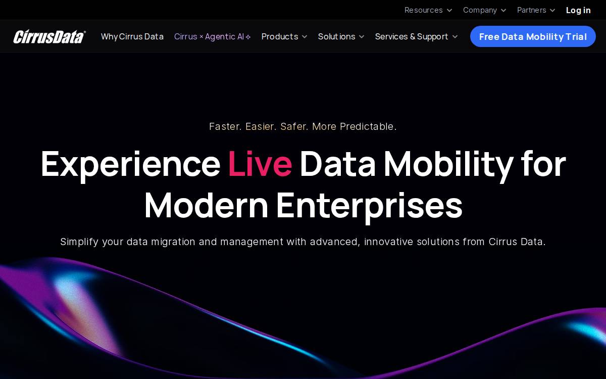 CirrusData website preview
