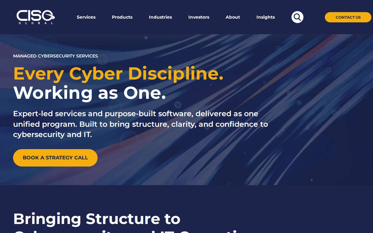 CISO Global website preview