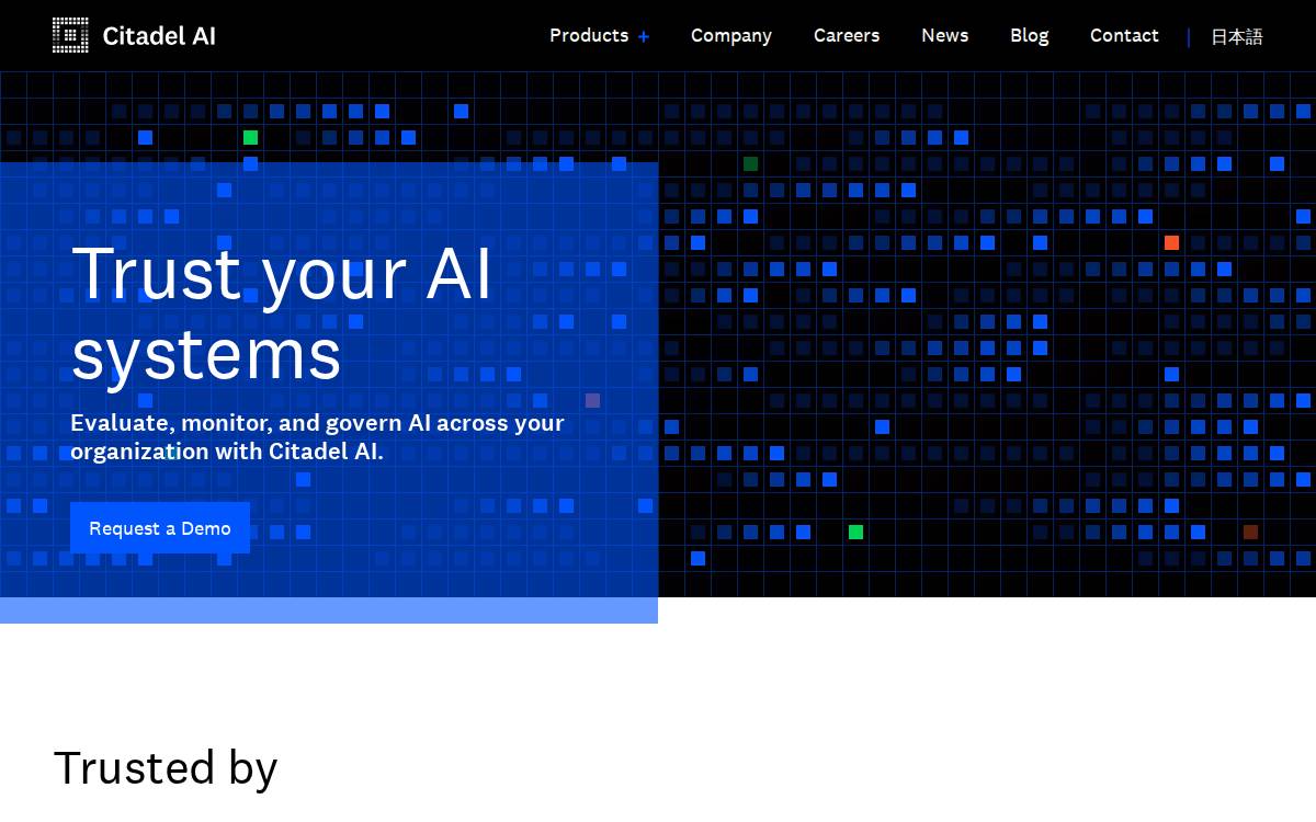 株式会社Citadel AI website preview