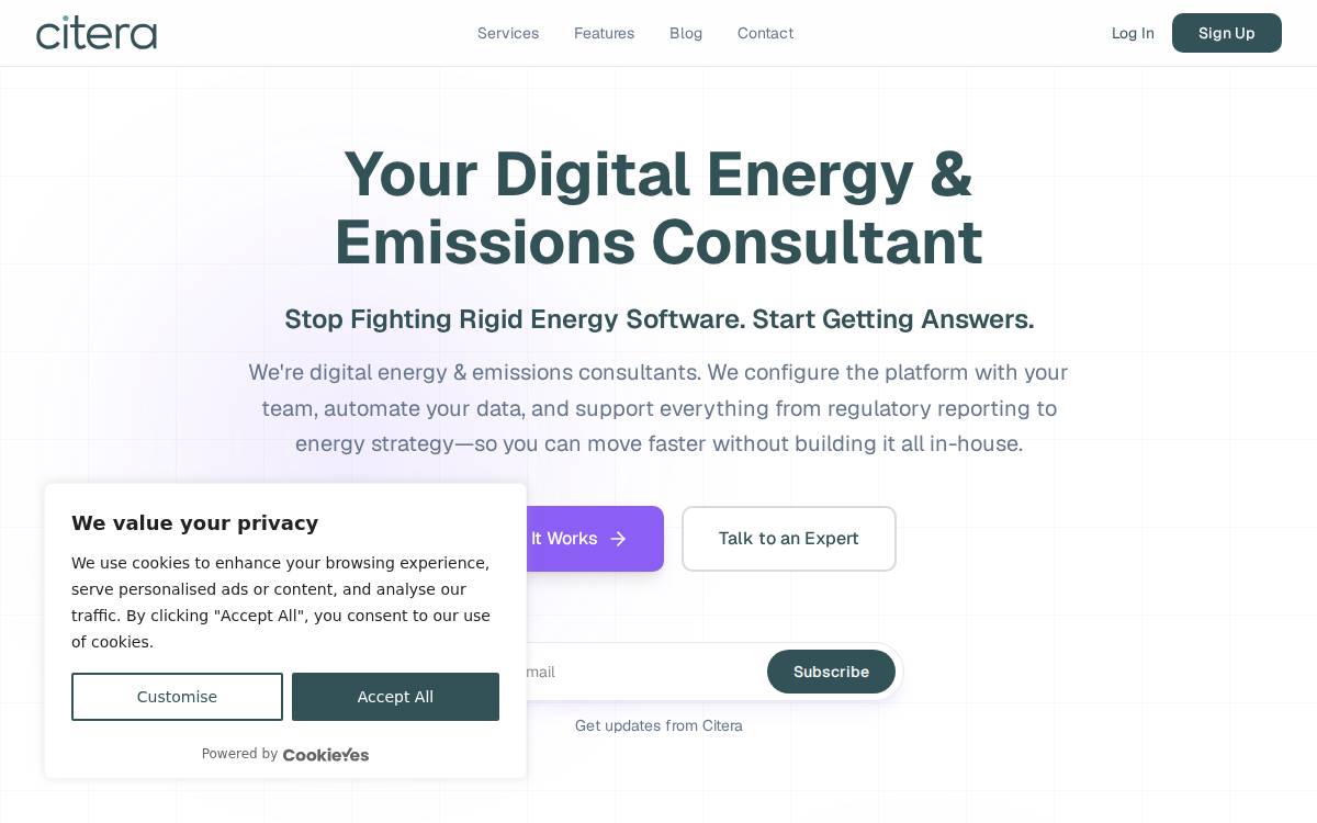 Citera website preview