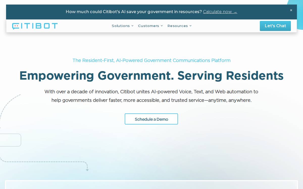 Citibot website preview
