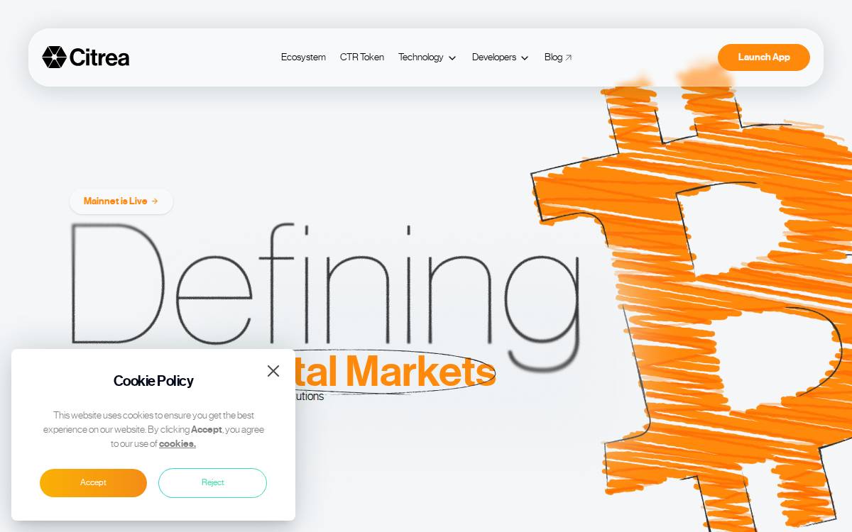 Citrea website preview