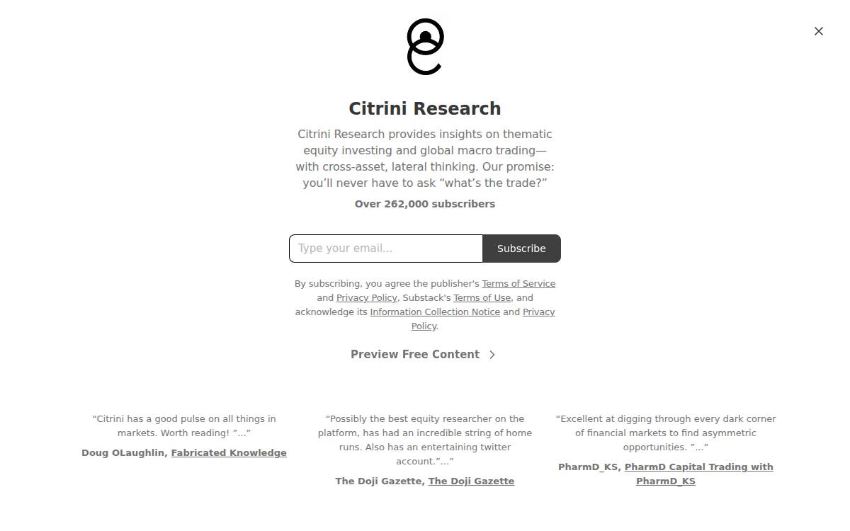 Citriniresearch website preview