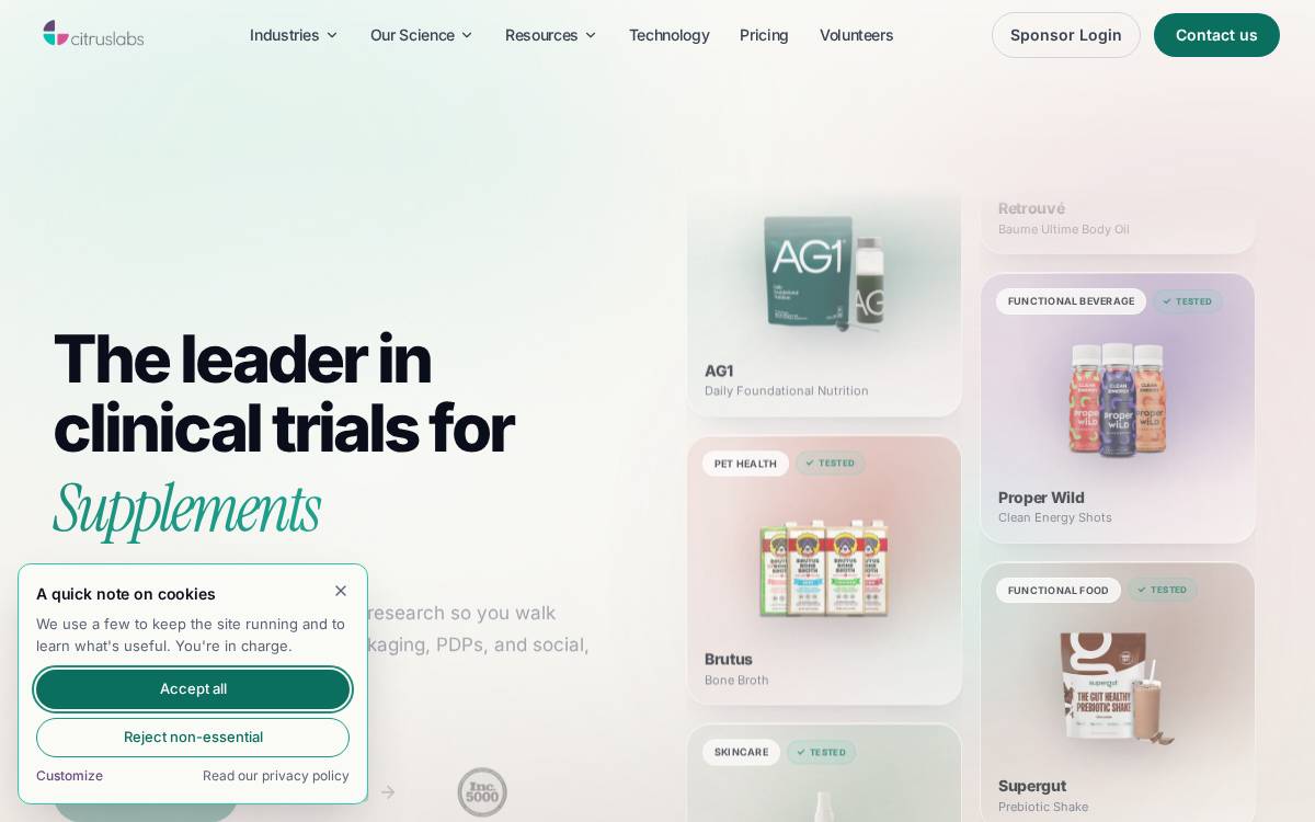 Citruslabs website preview