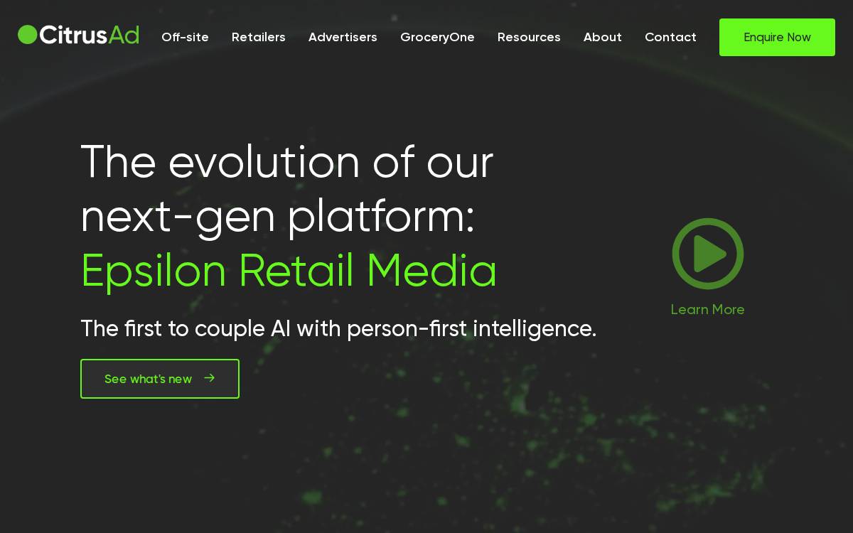 CitrusAd website preview